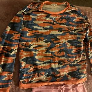 Colorful Camouflage Sweater